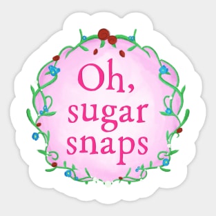 Oh, Sugar Snaps Tee Sticker